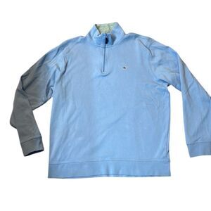 Vineyard Vines‎ Mens Blue Half Zip Pullover Size Large